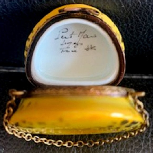 Limoges Leopard Purse Shoe Porcelain Trinket Box - Picture 3 of 6